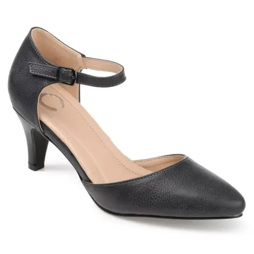 [Journee Collection Womens Bettie Pointed Toe Stiletto Heel Pumps - Grey 7 Medium] Zapatos De Tacón De Aguja Bettie De Journee Collection Para Mujer - Gris 7 Mediano | TRG191656616