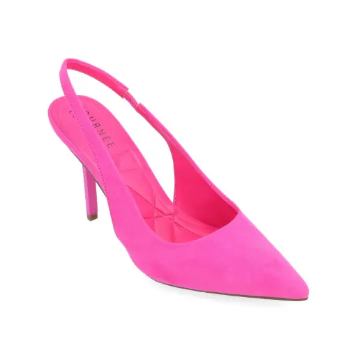 [Journee Collection Womens Elenney Pointed Toe Stiletto Heel Pumps - Fuchsia 6 1/2 Medium] Zapatos De Tacón De Aguja Con Punta Puntiaguda Elenney Para Mujer De La Colección Journee - Fucsia, 6 1/2 Mediano | TRG192811858