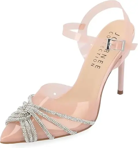 [Journee Collection Womens Eleora Pointed Toe Stiletto Heel Pumps - NUDE 6 MEDIUM] Zapatos De Tacón De Aguja Con Punta Puntiaguda Eleora Para Mujer De Journee Collection - Nude 6 Medium | TRG185052732