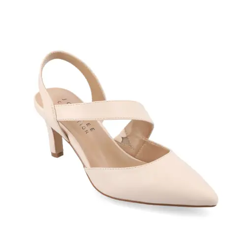 [Journee Collection Womens Scarlett Pointed Toe Stiletto Heel Pumps - NUDE 6 MEDIUM] Zapatos De Tacón De Aguja Con Punta Puntiaguda Scarlett Para Mujer De Journee Collection - Nude 6 Medium | 194379850646 TRG188376971