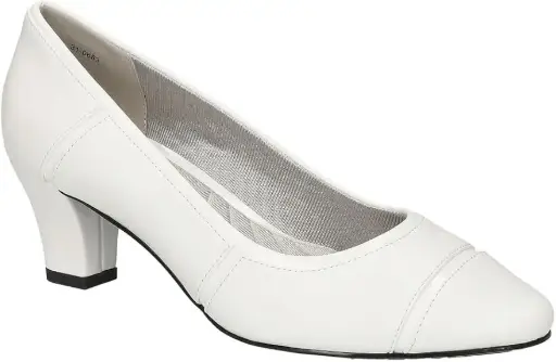 [Easy Street Womens Datia Stiletto Heel Pumps - WHITE 7 MEDIUM] Zapatos De Tacón De Aguja Datia Para Mujer De Easy Street - Blanco 7 Mediano | 196371453245 TRG185045506