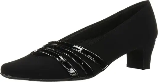 [Easy Street Womens Entice Stiletto Heel Pumps - BLACK SUEDE 7 MEDIUM] Zapatos De Tacón De Aguja Entice Para Mujer De Easy Street - Ante Negro, Talla 7 Mediana | 193073133697 TRG188556645