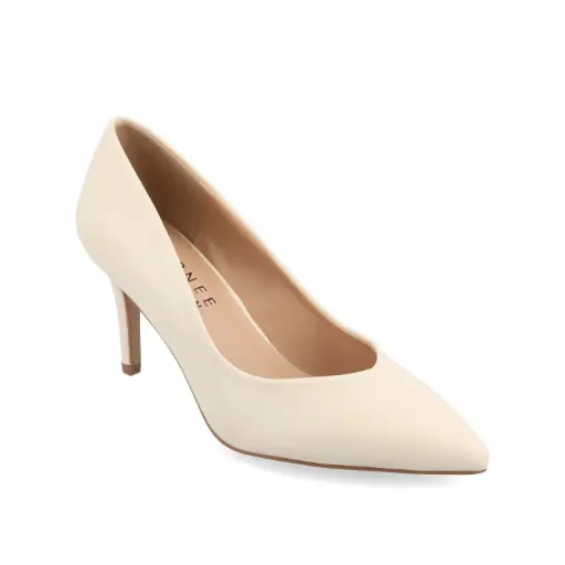 [Journee Collection Womens Gabriella Pointed Toe Stiletto Heel Pumps - ALMOND 9 1/2 MEDIUM] Zapatos De Tacón De Aguja Gabriella Con Punta Puntiaguda Para Mujer De Journee Collection - Almendra 9 1/2 Mediano | TRG192803723