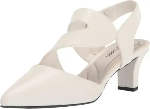 [Easy Street Womens Venue Stiletto Heel Pumps - WHITE 9 MEDIUM] Zapatos De Tacón De Aguja Venue Para Mujer De Easy Street - Blanco 9 Mediano | 193073912537 TRG187799201