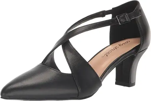 [Easy Street Womens Venue Stiletto Heel Pumps - BLACK 10 WIDE] Zapatos De Tacón De Aguja Venue Para Mujer De Easy Street - Negro 10 Ancho | TRG185041036