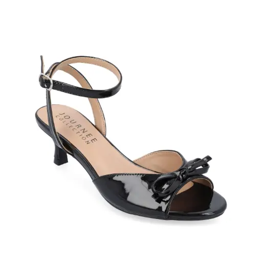 [Journee Collection Womens Jennifer Kitten Heel Pumps - Black 9 1/2 Medium] Zapatos De Tacón Jennifer Para Mujer De La Colección Journee - Negro, Talla 9 1/2 Mediana | 194593586918 TRG188720535