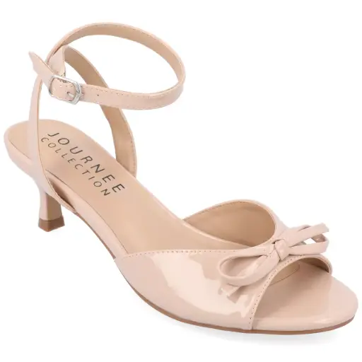 [Journee Collection Womens Jennifer Kitten Heel Pumps - Nude 9 Medium] Zapatos De Tacón Jennifer Para Mujer De La Colección Journee - Nude 9 Medium | TRG192805498