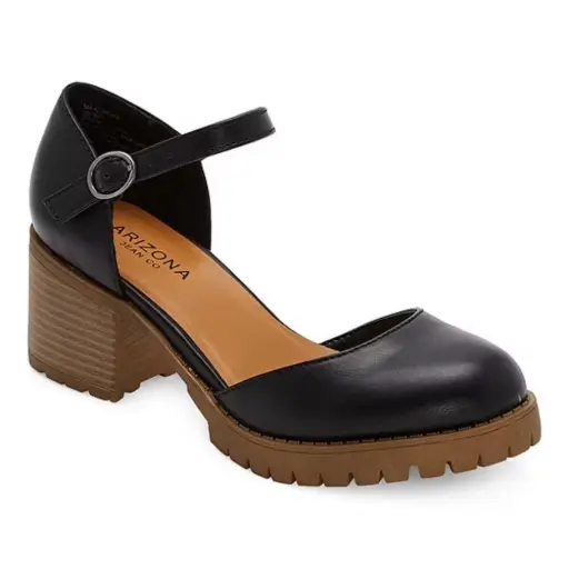[Arizona Womens Prarie Round Toe Mary Jane Shoes - BLACK 7 MEDIUM] Zapatos Mary Jane De Punta Redonda Arizona Prarie Para Mujer - Negro 7 Mediano | TRG191657234