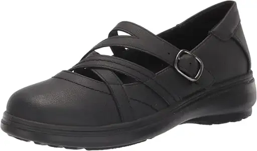 [Easy Street Womens Wise Round Toe Mary Jane Shoes - Black 11 Wide] Zapatos Mary Jane De Punta Redonda Easy Street Wise Para Mujer - Negro, 11 De Ancho | 193073760343 TRG187860799