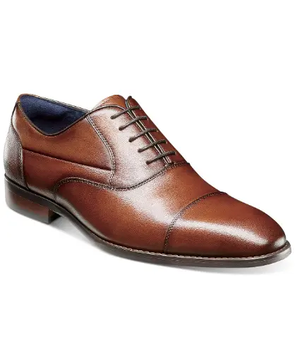 [Stacy Adams Mens Kallum Cap Toe Lace Oxford Shoes - COGNAC 9 1/2 MEDIUM] Zapatos Oxford Con Cordones Y Puntera Kallum De Stacy Adams Para Hombre - Cognac 9 1/2 Mediano | 793926200219 TRG187601186