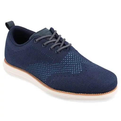 [Vance Co Mens Ezra Wing Tip Oxford Shoes - BLUE 13 WIDE] Zapatos Oxford Con Punta De Ala Ezra Para Hombre De Vance Co. - Azul, 13 De Ancho | 194593622319 TRG188371918