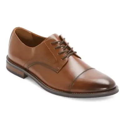 [Stafford Mens Wallace Oxford Shoes - COGNAC 12 MEDIUM] Zapatos Oxford Stafford Wallace Para Hombre - Cognac 12 Medium | TRG191655152