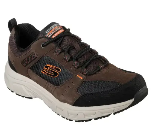 [Skechers Mens Relaxed Fit Oak Canyon Slip-On Walking Shoes - CHOCOLATE BROWN 8 EXTRA WIDE] Zapatos Para Caminar Sin Cordones Skechers Relaxed Fit Oak Canyon Para Hombre - Marrón Chocolate, Talla 8 Extra Ancha | TRG192811832