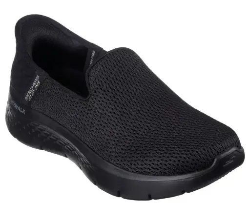 [Skechers Womens Go Walk Flex Relish Slip-On Walking Shoes - BLACK 8 MEDIUM] Zapatos Para Caminar Skechers Go Walk Flex Relish Sin Cordones Para Mujer - Negro 8 Mediano | 196642371810 TRG188382103