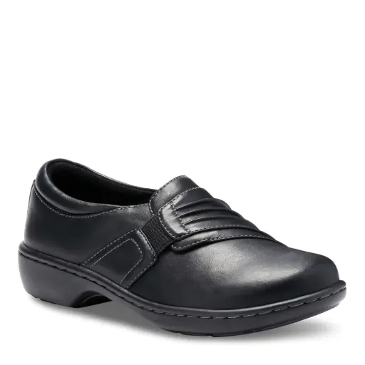 [Eastland Womens Piper Slip-On Round Toe Shoes - BLACK 9 MEDIUM] Zapatos Sin Cordones Piper De Punta Redonda Para Mujer De Eastland - Negro 9 Mediano | 94352472974 TRG187798052