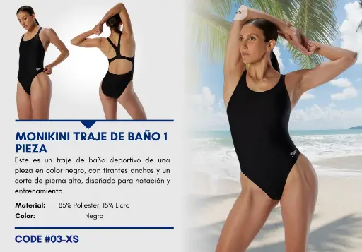 [Traje de Baño Para Mujer Extra Small Elite Swim XS-03] Traje de Baño Para Mujer Extra Small Elite Swim XS-03