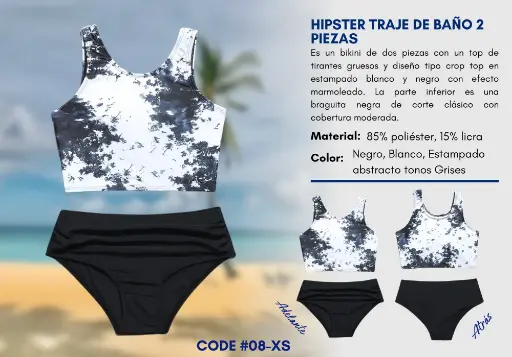 [Traje de Baño Para Mujer Extra Small Elite Swim XS-08] Traje de Baño Para Mujer Extra Small Elite Swim XS-08