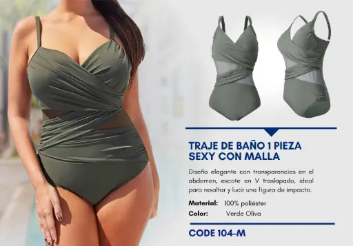 [Traje de Baño Para Mujer Medium Elite Swim M-104] Traje de Baño Para Mujer Medium Elite Swim M-104