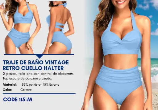 [Traje de Baño Para Mujer Medium Elite Swim M-115] Traje de Baño Para Mujer Medium Elite Swim M-115