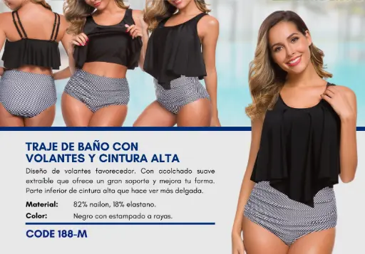 [Traje de Baño Para Mujer Medium Elite Swim M-188] Traje de Baño Para Mujer Medium Elite Swim M-188