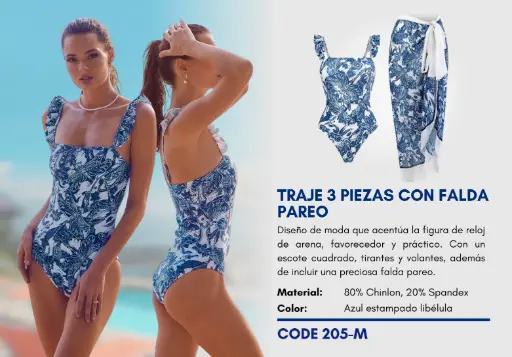 [Traje de Baño Para Mujer Medium Elite Swim M-205] Traje de Baño Para Mujer Medium Elite Swim M-205