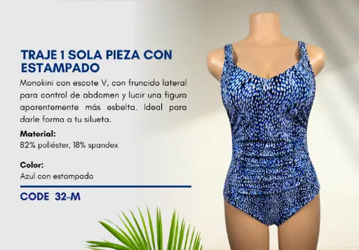 [Traje de Baño Para Mujer Medium Superior Swim M-32] Traje de Baño Para Mujer Medium Superior Swim M-32