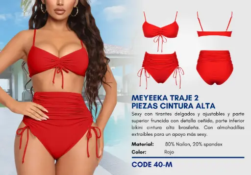 [Traje de Baño Para Mujer Medium Superior Swim M-40] Traje de Baño Para Mujer Medium Superior Swim M-40
