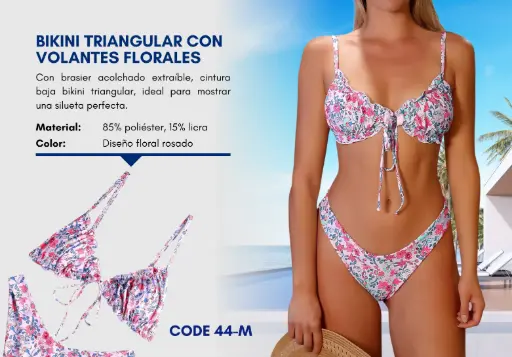 [Traje de Baño Para Mujer Medium Superior Swim M-44] Traje de Baño Para Mujer Medium Superior Swim M-44