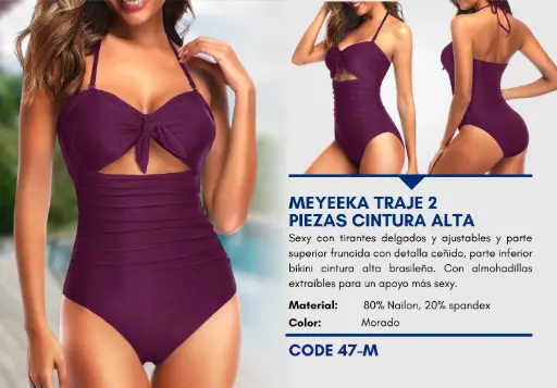 [Traje de Baño Para Mujer Medium Superior Swim M-47] Traje de Baño Para Mujer Medium Superior Swim M-47