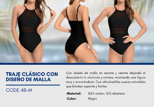 [Traje de Baño Para Mujer Medium Superior Swim M-48] Traje de Baño Para Mujer Medium Superior Swim M-48