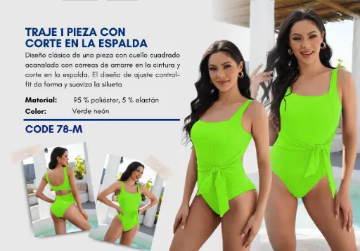 [Traje de Baño Para Mujer Medium Superior Swim M-78] Traje de Baño Para Mujer Medium Superior Swim M-78