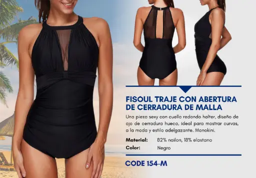 [Traje de Baño Para Mujer Medium Superior Swim M-154] Traje de Baño Para Mujer Medium Superior Swim M-154