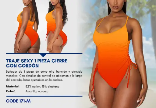 [Traje de Baño Para Mujer Medium Superior Swim M-171] Traje de Baño Para Mujer Medium Superior Swim M-171