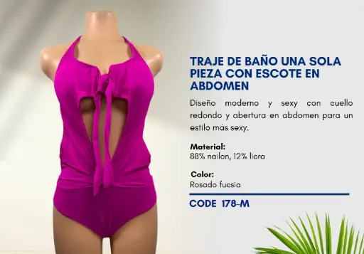[Traje de Baño Para Mujer Medium Superior Swim M-178] Traje de Baño Para Mujer Medium Superior Swim M-178