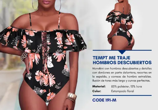 [Traje de Baño Para Mujer Medium Superior Swim M-191] Traje de Baño Para Mujer Medium Superior Swim M-191