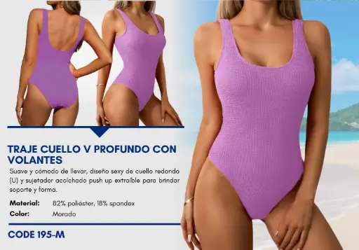 [Traje de Baño Para Mujer Medium Superior Swim M-195] Traje de Baño Para Mujer Medium Superior Swim M-195