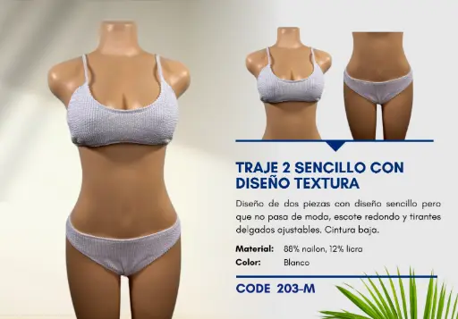 [Traje de Baño Para Mujer Medium Superior Swim M-203] Traje de Baño Para Mujer Medium Superior Swim M-203
