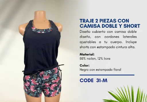 [Traje de Baño Para Mujer Medium Esencial Swim M-31] Traje de Baño Para Mujer Medium Esencial Swim M-31