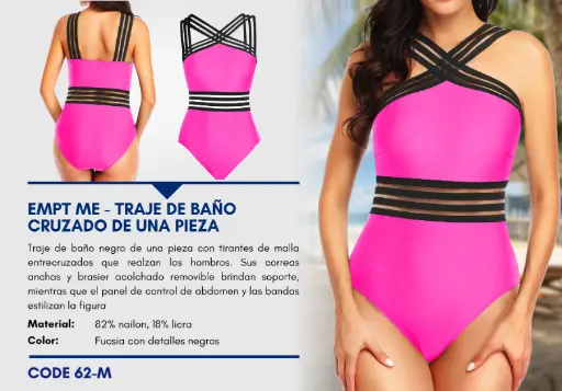 [Traje de Baño Para Mujer Medium Esencial Swim M-62] Traje de Baño Para Mujer Medium Esencial Swim M-62