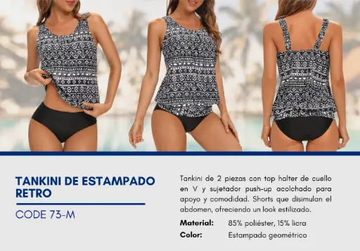 [Traje de Baño Para Mujer Medium Esencial Swim M-73] Traje de Baño Para Mujer Medium Esencial Swim M-73