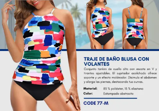 [Traje de Baño Para Mujer Medium Esencial Swim M-77] Traje de Baño Para Mujer Medium Esencial Swim M-77