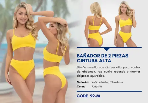 [Traje de Baño Para Mujer Medium Esencial Swim M-99] Traje de Baño Para Mujer Medium Esencial Swim M-99