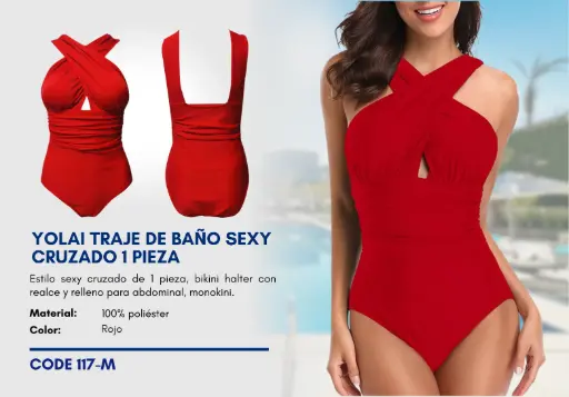 [Traje de Baño Para Mujer Medium Esencial Swim M-117] Traje de Baño Para Mujer Medium Esencial Swim M-117