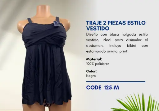 [Traje de Baño Para Mujer Medium Esencial Swim M-125] Traje de Baño Para Mujer Medium Esencial Swim M-125