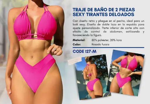 [Traje de Baño Para Mujer Medium Esencial Swim M-127] Traje de Baño Para Mujer Medium Esencial Swim M-127