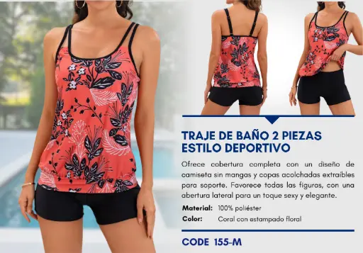 [Traje de Baño Para Mujer Medium Esencial Swim M-155] Traje de Baño Para Mujer Medium Esencial Swim M-155