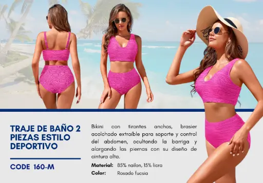 [Traje de Baño Para Mujer Medium Esencial Swim M-160] Traje de Baño Para Mujer Medium Esencial Swim M-160