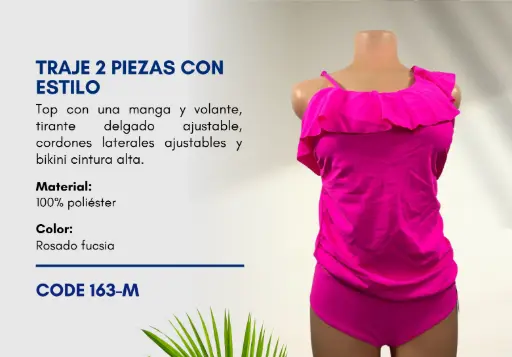 [Traje de Baño Para Mujer Medium Esencial Swim M-163] Traje de Baño Para Mujer Medium Esencial Swim M-163