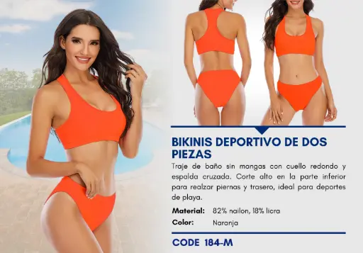 [Traje de Baño Para Mujer Medium Esencial Swim M-184] Traje de Baño Para Mujer Medium Esencial Swim M-184