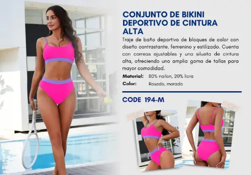 [Traje de Baño Para Mujer Medium Esencial Swim M-194] Traje de Baño Para Mujer Medium Esencial Swim M-194